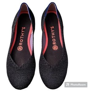 Rothy’s Blue Metallic Lattice Flats Black Friday 2019 Exclusive - Size 7